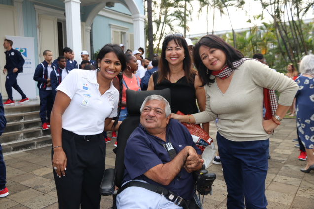 JIOI 2019: Sébastien Maillot porte drapeau de La Réunion JIOI 2019: Sébastien Maillot porte drapeau de La Réunion