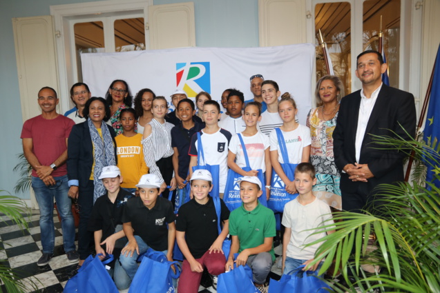 JIOI 2019: Sébastien Maillot porte drapeau de La Réunion JIOI 2019: Sébastien Maillot porte drapeau de La Réunion