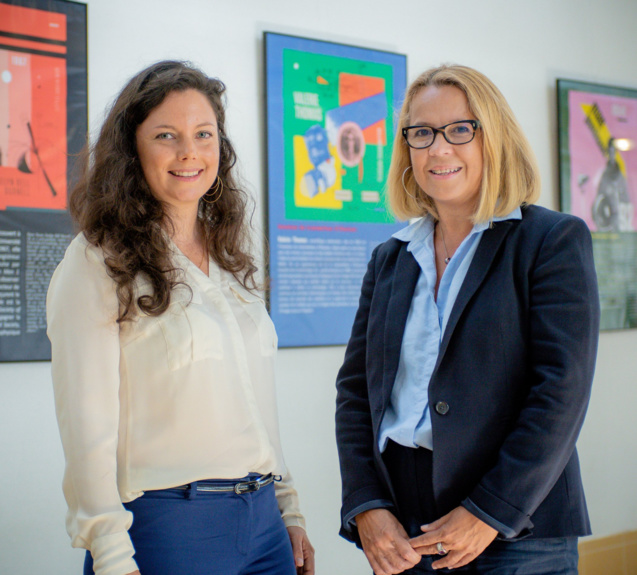 Bénédicte Lamarque, marraine de la promotion, et Pr Brigitte Grondin Pérez, Doyen de la Faculté des Sciences et technologies tag