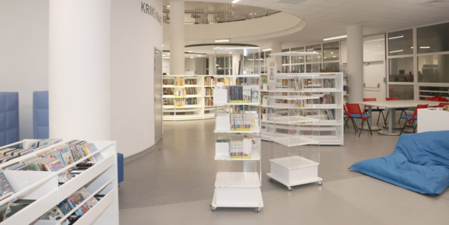 Inauguration à Saint-Denis de la Médiathèque François Mitterrand rénovée Inauguration à Saint-Denis de la Médiathèque François Mitterrand rénovée