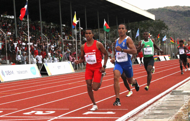 Sur le 1500m, Ruddy Barret ne s'est pas laissé imprtessionner par ses adversaires