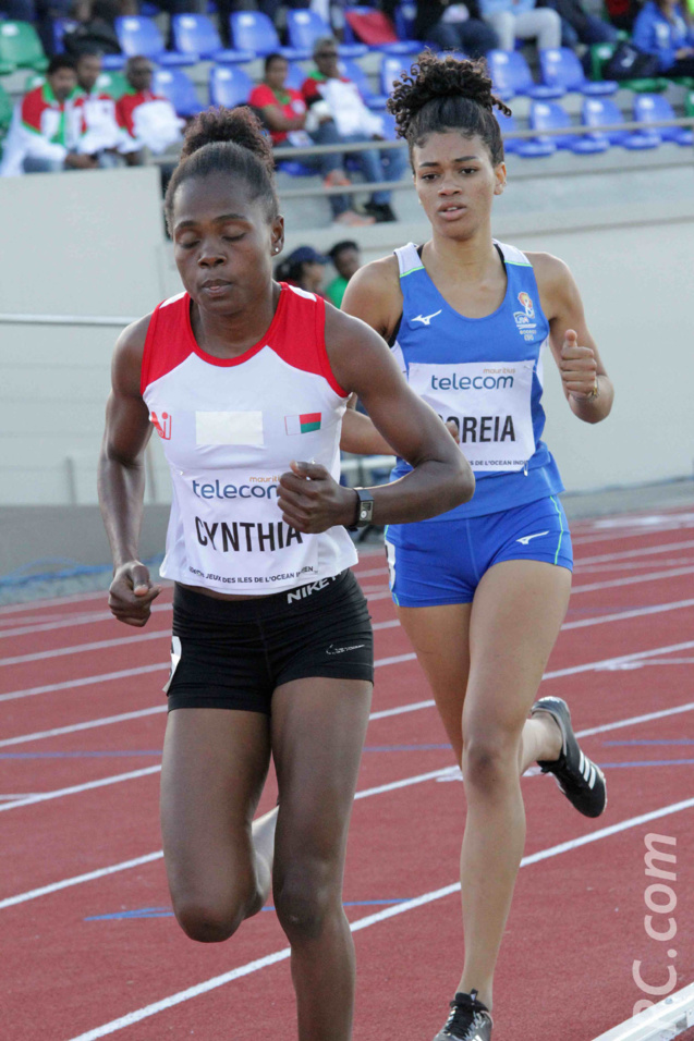 Jade Coreia sur les talons de la Malgache Cynthia Félicité à l'héptathlon