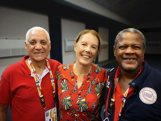 Jean-Claude Prianon, ici avec Véronique Lagourgue et Georges-Marie Nacoulivala
