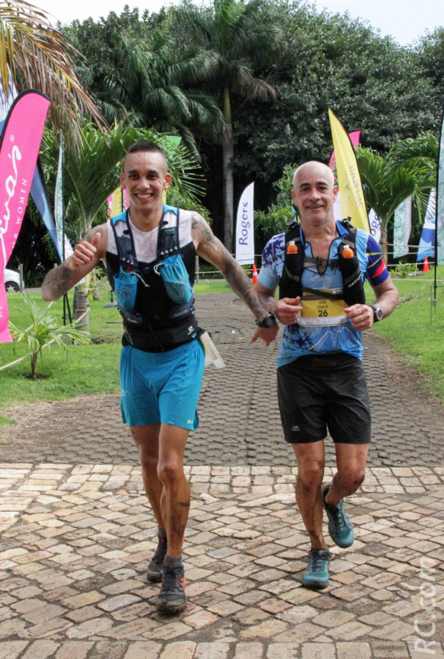 Mathieu et Joël ou quand deux cousins bouclent leur 53 km main dans la main