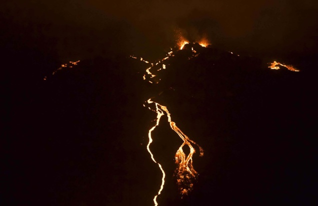 Eruption de la Fournaise août 2019