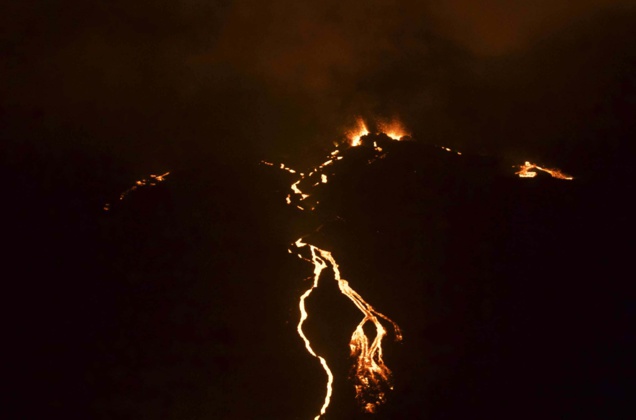 Eruption de la Fournaise août 2019