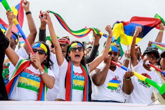 Le chaud public mauricien a porté ses représentants comme il se doit