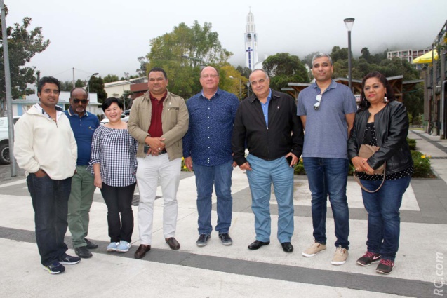 Le groupe de touristes mauriciens encadrés par Destination Sud Réunion