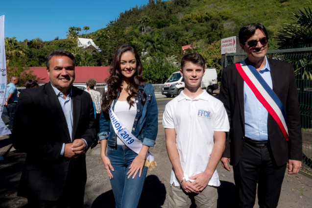 Didier Robert, Morgane Lebon, Raphaël Louvigny, et Bachil Valy