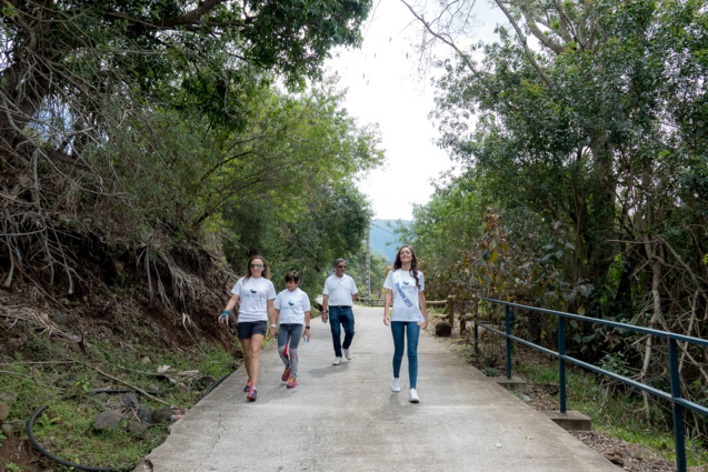 Miss Réunion a effectué une petite reconnaissance du parcours...