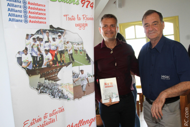 Gérard Goriot a remis un exemplaire de son ouvrage «36 m2 de confidences» à Olivier Rivière, maire de Saint-Philippe Gérard Goriot a remis un exemplaire de son ouvrage «36 m2 de confidences» à Olivier Rivière, maire de Saint-Philippe