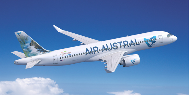 Le premier A220-300 aux couleurs d'Air Austral, arrive dans un an, en novembre 2020 Le premier A220-300 aux couleurs d'Air Austral, arrive dans un an, en novembre 2020