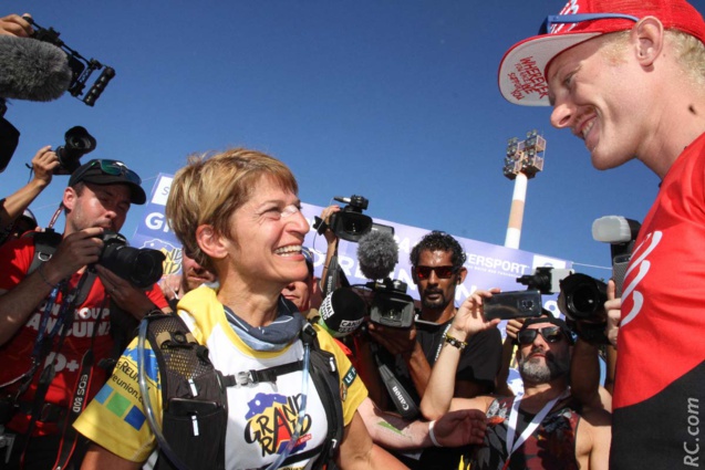 Nathalie Cutrone et Grégoire Curmer, ou quand le premier et la dernière de la course se rencontrent Nathalie Cutrone et Grégoire Curmer, ou quand le premier et la dernière de la course se rencontrent