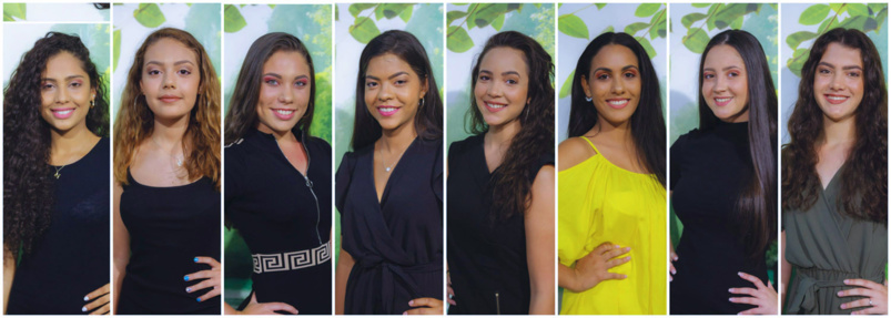 Les 8 candidates Miss Sain-Joseph 2019