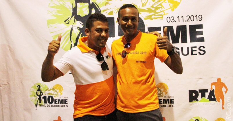Damien Aullas, président de Rod Trail et Mickaël de l’équipe d’organisation