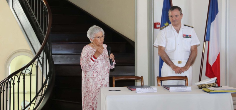 Thérèse Baillif, présidente d'association, et Jacques Billant, Préfet de La Réunion