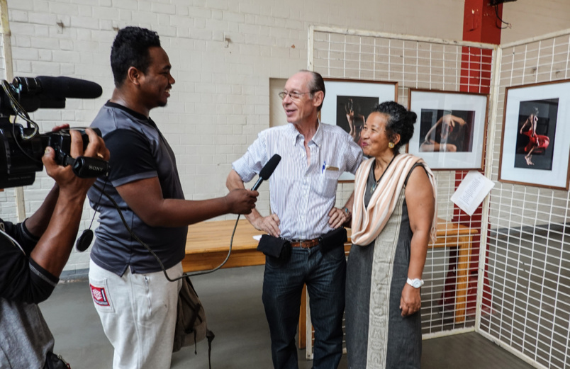 Joël Pèlerin, et Alice Ranorojaona Pèlerin, à l'initiative de cet événement