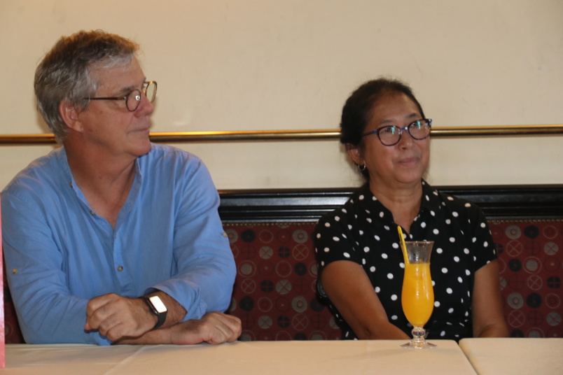 Luis Vieira et Hélène Doyen des éditions Orphie