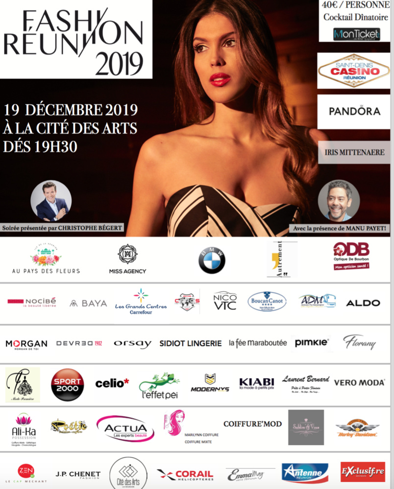 Fashion Réunion 2019: rdv jeudi 19 décembre avec Iris Mittenaere et Manu Payet