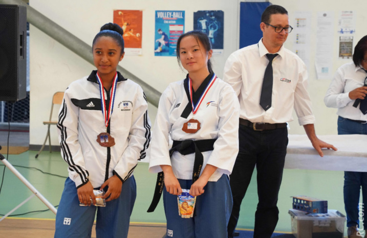 Candice Niclin et sa coéquipière Emmanuelle Ah-Pine Candice Niclin et sa coéquipière Emmanuelle Ah-Pine