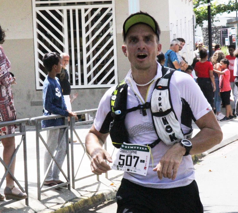 Christophe prépare le Trail du Volcan 2020