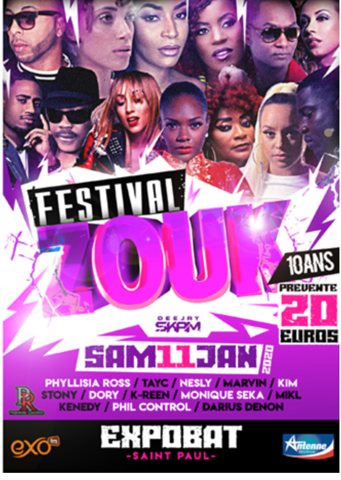 Festival Zouk samedi 11 janvier à Saint-Paul: à ne pas manquer!