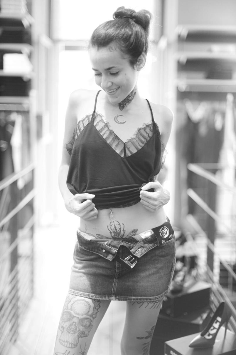 Tiphaine Boyer, tatouée, désignée Ink Girl Réunion 2019