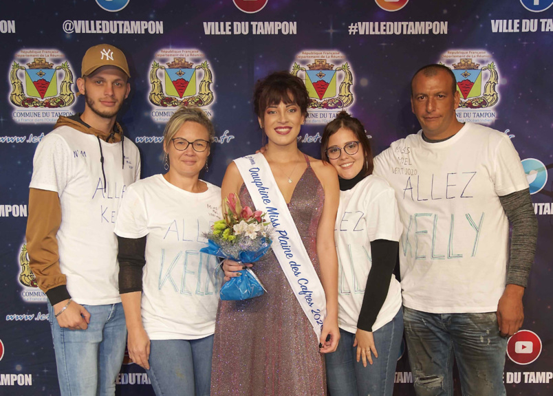 Kelly Hoarau et sa famille