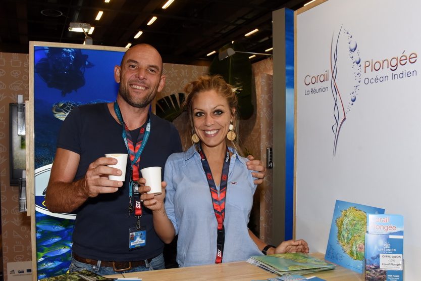 Christophe Pottier et Jennifer Damp (Corail Plongée)