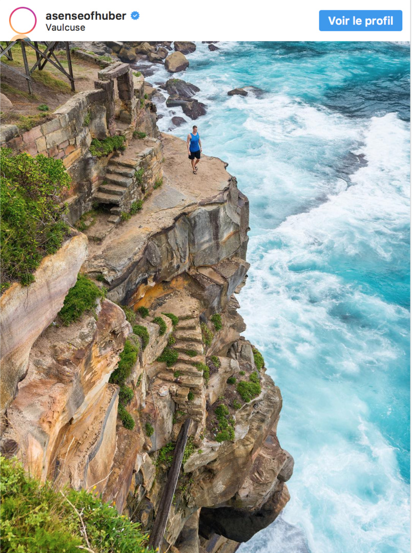 La falaise maudite de Diamond Bay... C'est vrai qu'elle est tentante pour qui veut prendre des photos!