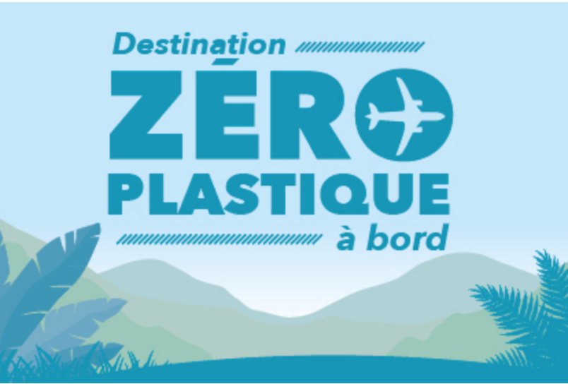 Zéro plastique à bord des avions Air Austral