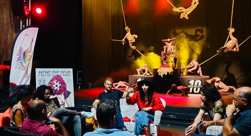 Lors de la présentation à la presse à la salle Henri Madoré Lors de la présentation à la presse à la salle Henri Madoré