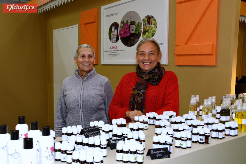 Christiane et Marie Rose Séverin de la société CAHEB, avec leurs mille et une fragrances