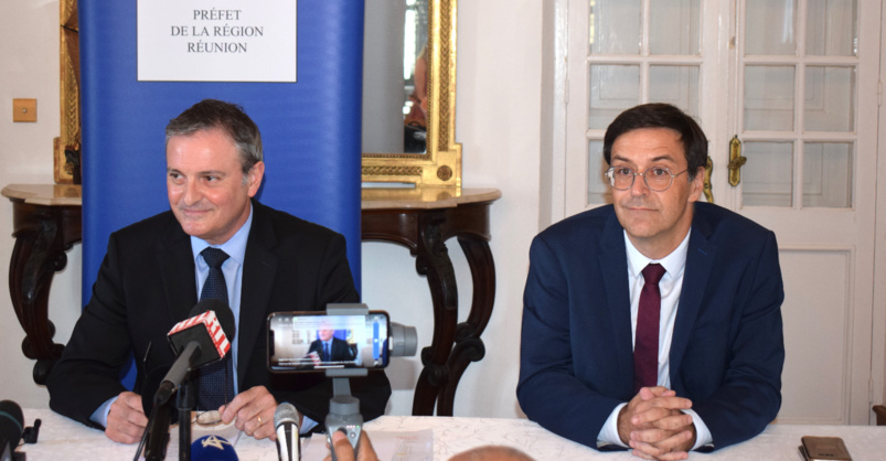 Jacques Billant, Préfet de La Réunion, et Pascal Gauci, secrétaire général aux affaires régionales Jacques Billant, Préfet de La Réunion, et Pascal Gauci, secrétaire général aux affaires régionales