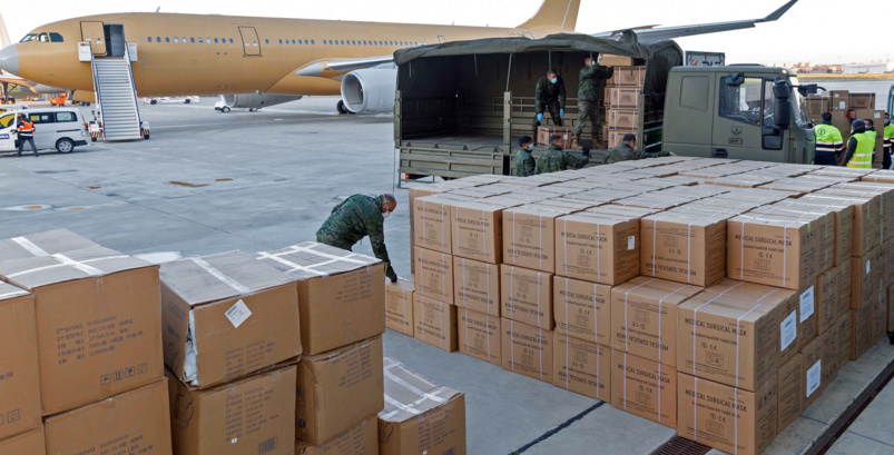 4 millions de masques ramenés de Tianjin ce samedi matin 4 millions de masques ramenés de Tianjin ce samedi matin