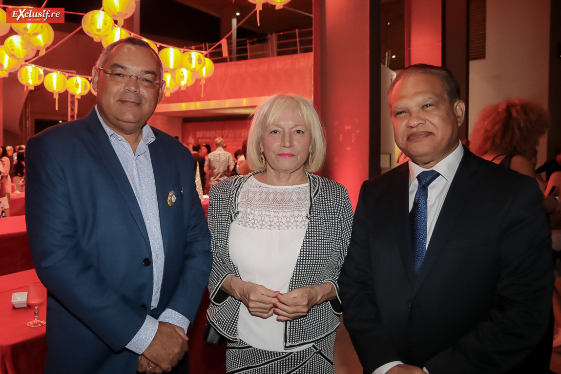 Bernard Picardo, président Chambre des Métiers et de l’Artisanat, Yvette et Yves Ferrière, vice-président de la Cinor