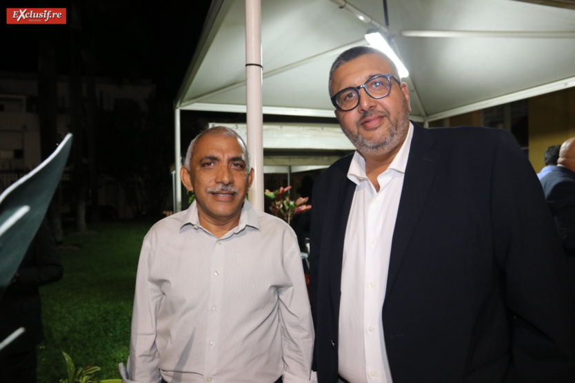 Abdullah Badat, chargé prospective économique mairie de Saint-Denis, et Haroun Gany, vice-président de la Chambre des Métiers