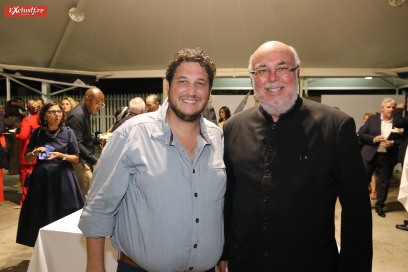 Frédéric Foucque (en noir), président OTI Nord, et un invité