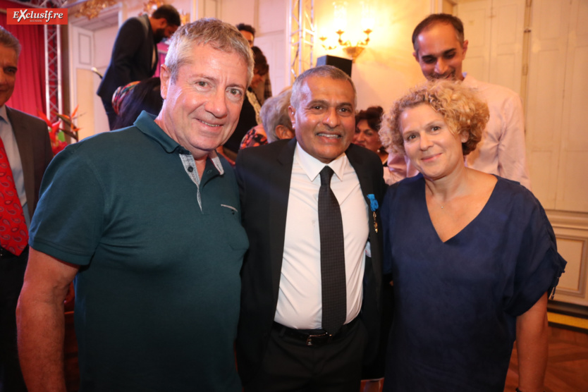 Joël Ortola, courtier en assurance, Younous Ravate, et Elise de la Sardière, administratrice judiciaire