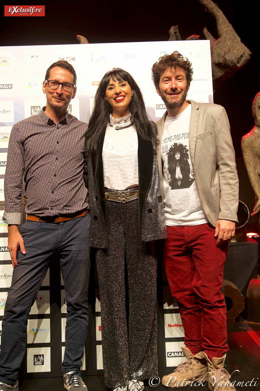 Erwann Edern, responsable communication Air France, Aurélia Mengin et Nicolas Luquet
