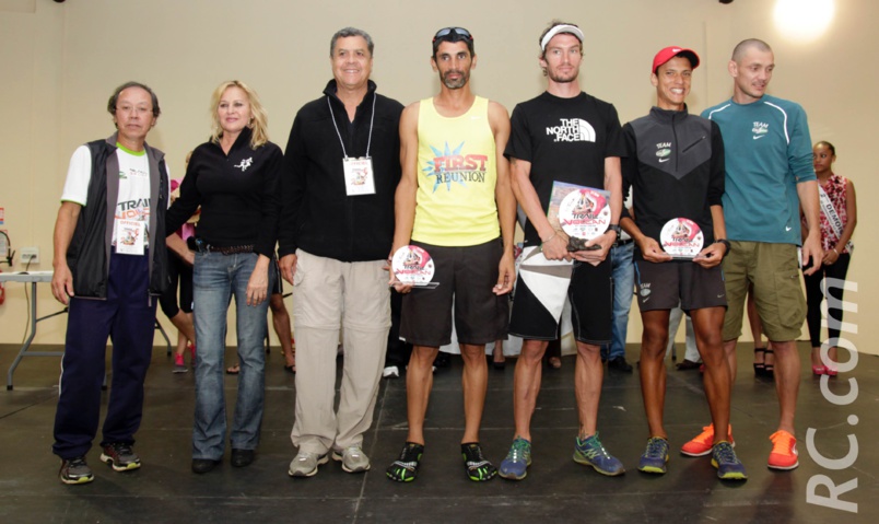 Roland et Marlène Chane See Chu, Fernand Payet,  Jean-Marie Cadet, Simon Paillard, Julien Hoareau et Bertrand Vienne de City-Sport