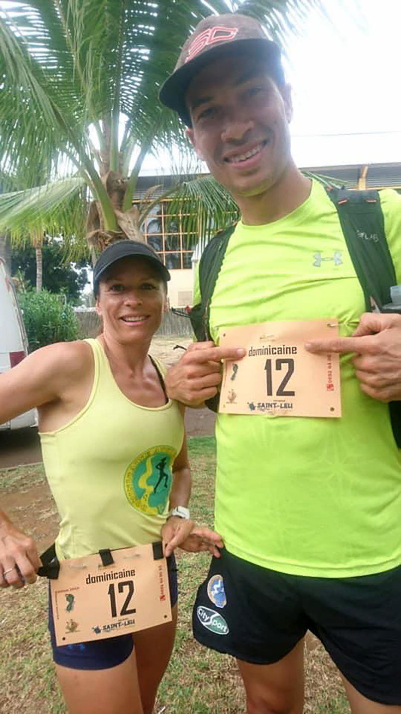 Nicolas et Julie Rivière de la Dominicaine Athlétisme