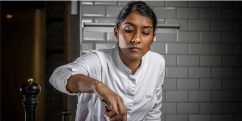 La cheffe étoilée Kelly Rangama La cheffe étoilée Kelly Rangama