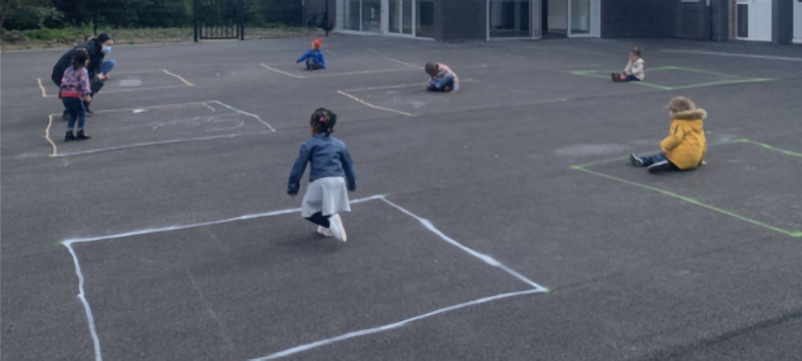 Voilà à quoi ressemble une cour de récréation avec le Covid-19, ahurissant!
