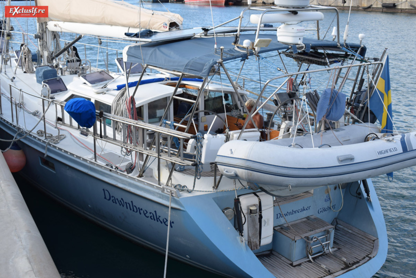 Le "Dawnbreaker", un voilier de 19,5m battant pavillon suédois