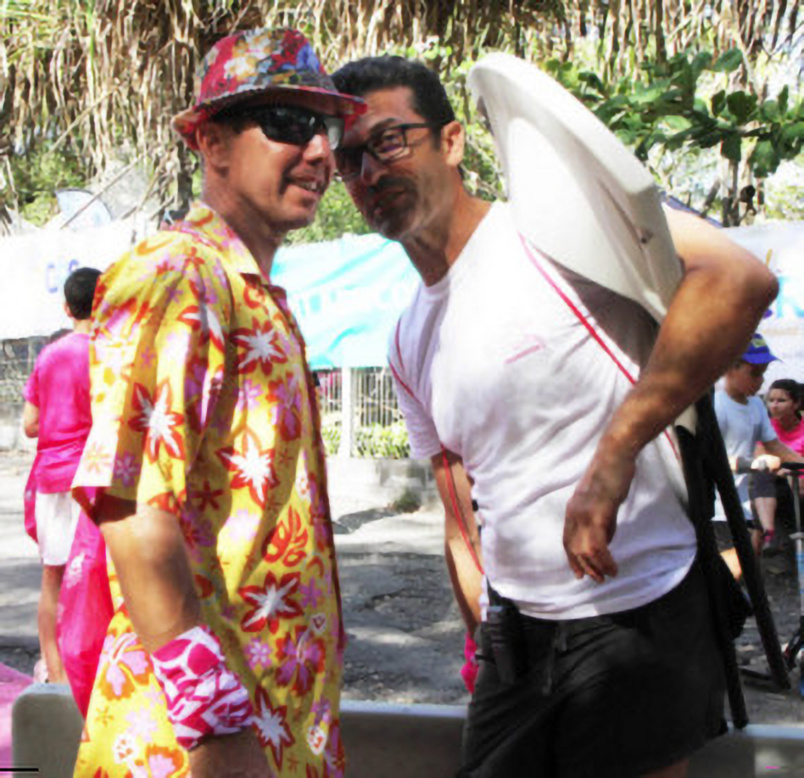 Jérôme Désiré, animateur de l'édition 2019, et Luc Bizouerne, directeur de Run Odysséa
