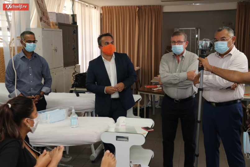 Distribution de masques aux apprentis de la Chambre des Métiers et de l'Artisanat