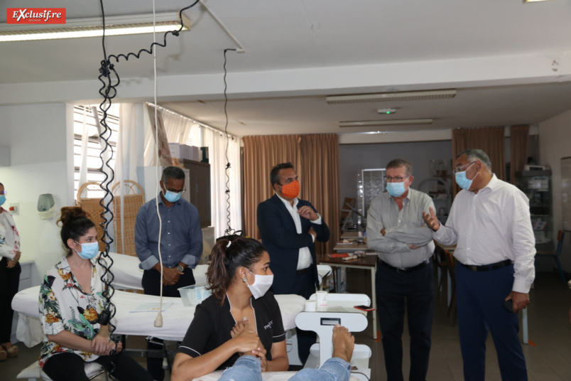 Distribution de masques aux apprentis de la Chambre des Métiers et de l'Artisanat