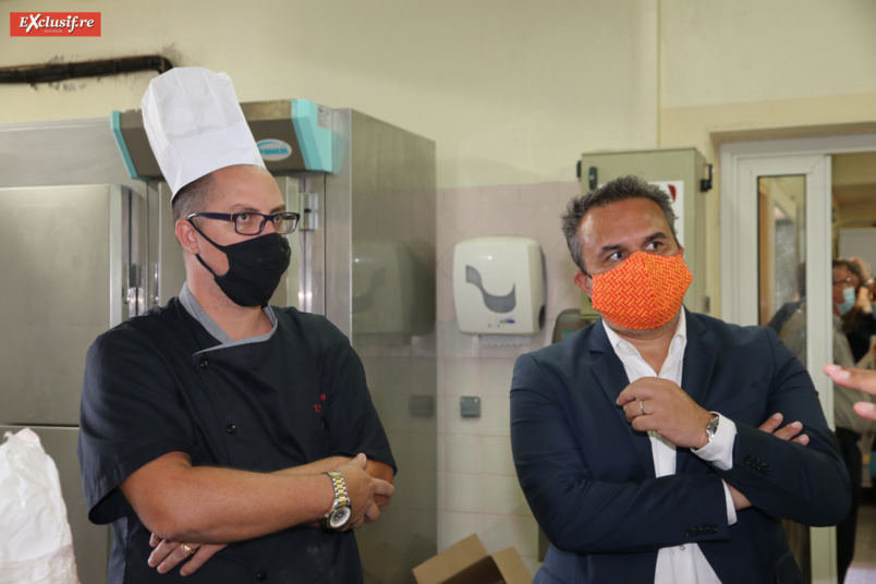 François Taurin, professeur Pâtisserie, avec Didier Robert François Taurin, professeur Pâtisserie, avec Didier Robert