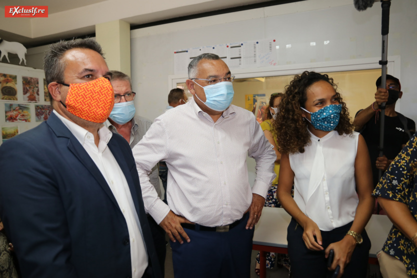 Didier Robert, Bernard Picardo, et Elodie Grondin, assistante de Mr Picardo